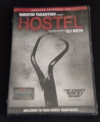Hostel Unrated Extended Cut DVD Quentin Tarantino New & Sealed movie horror 