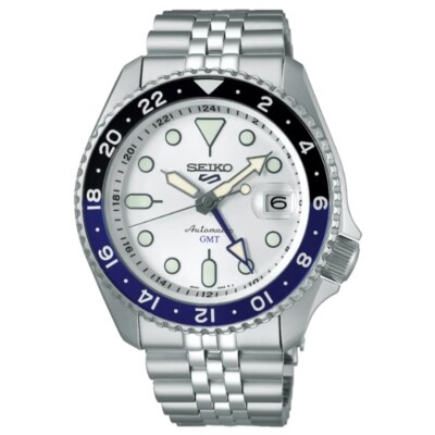 Seiko 5 Sport GMT SSK033 Automatik Herrenuhr Stahlarmband Jubilee 200m