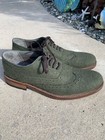 Ted Baker London Men's Green Felt Brogue Wingtip Oxfords Size 9 — photo 1