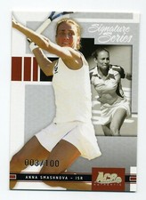 2005 Ace Signature - Anna Smashnova 3/100 Parallel Limited Tennis Card #50