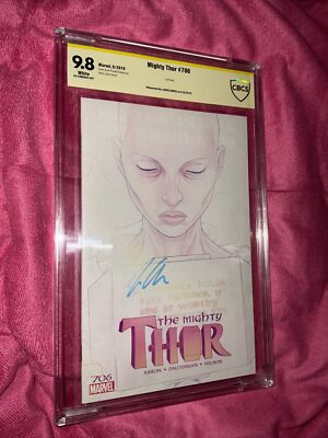 Mighty Thor #706  Last Issue  CBCS 9.8 Signed By Jason Aaron