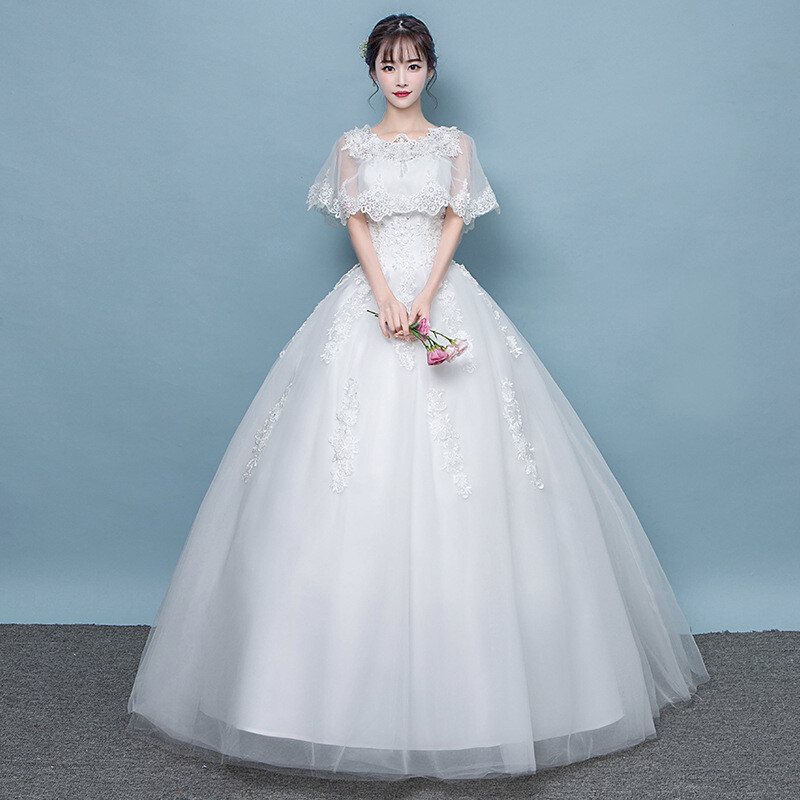 Wedding Lace Up Dress Elegant Brides Ball Gown Women's Wear Off-shoulder  Dresses | eBay
