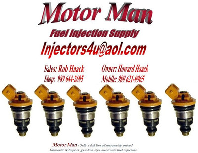 Motor Man - F43E-A2C Reman Fuel Injector Set (6) Ford & Mercury 2.5L V6