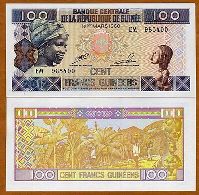 2012 UNC > colorful 100 Francs Guinea / Africa P-New