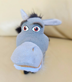 Shrek Stoff & Plüschtier Esel (Donkey) klein 15 35 cm grau/schwarz