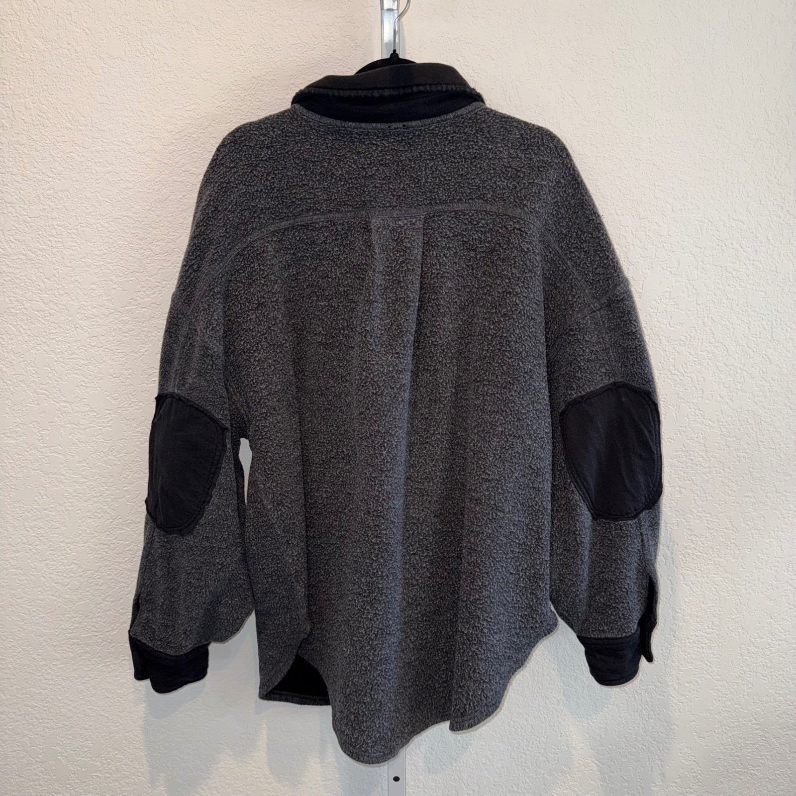 Free People Ruby Jacket Gray Button Front Utility… - image 9