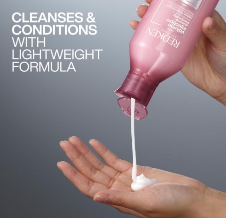 Redken Volume Injection Shampoo & Conditioner Set For Fine Hair - Adds Lift & Bo