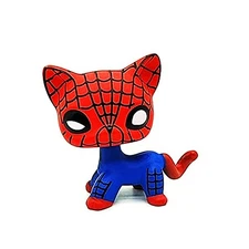Mini Pet Shop LPS Cat Super Hero Custom OOAK Rare Peter Parker Toys Spider-Man
