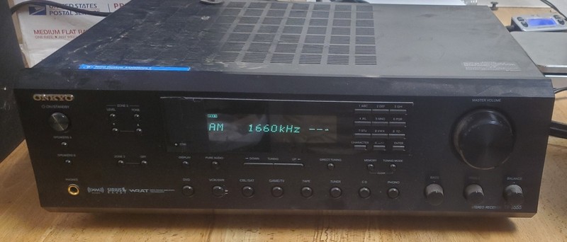 Onkyo TX-8555 2 Channel Stereo Receiver/Amp/Tuner Audio VCR DVD Sirius Radio