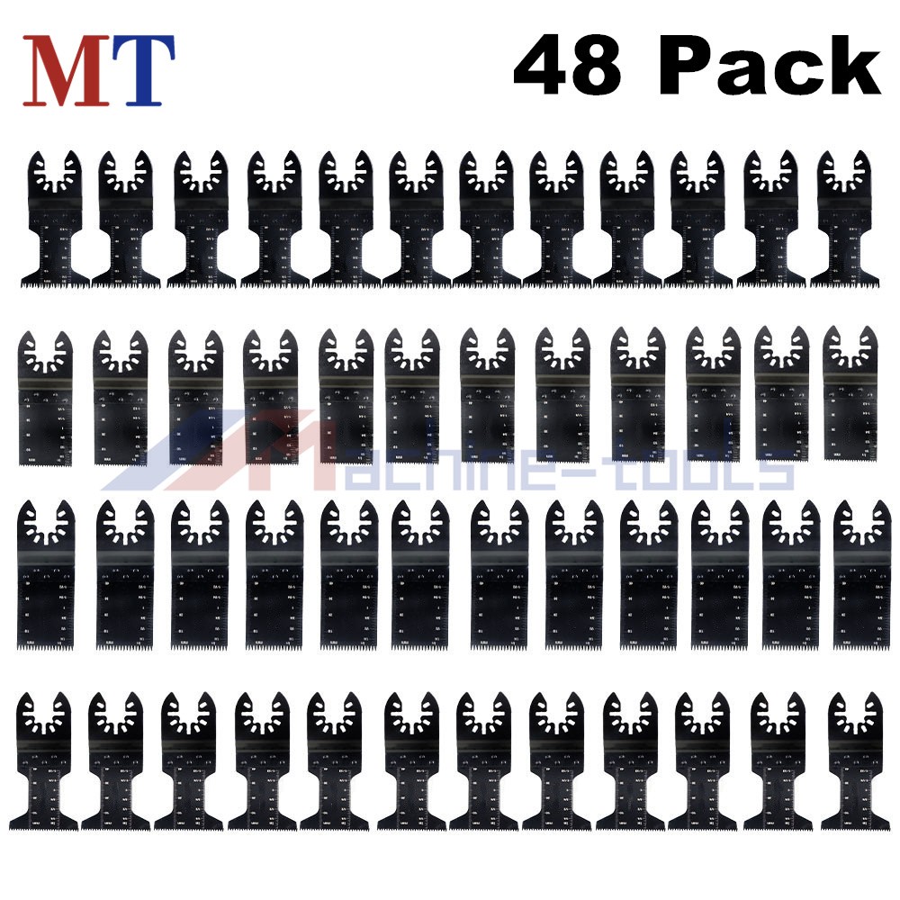 48 Pcs Metal Wood Universal Oscillating Multitool Quick Rele