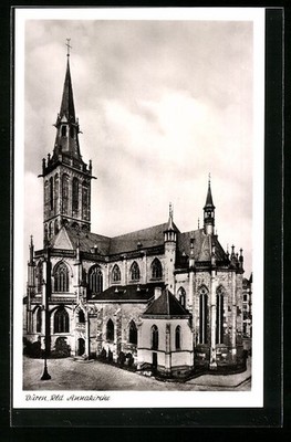 Ansichtskarte Düren /Rld., Blick auf die St. Annakirche 