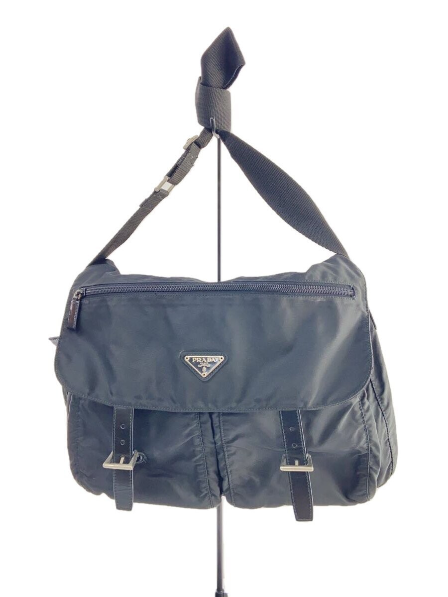 PRADA Shoulder Bag BLK Solid B1738 - image 1