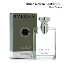 Bvlgari Pour Homme Extreme 3.4 oz/100ml Eau De Toilette Spray For Men New In Box