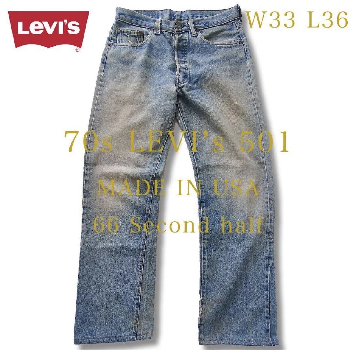 LEVI’S / 66 single selvedge denim pants Levi's Made in USA Selvedge products for sale | eBay