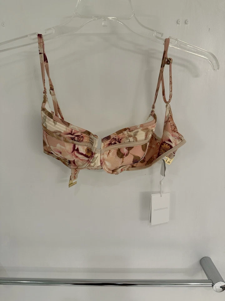 Zimmerman - Traje de baño Bikini Top - Floral Talla 3 Copa D Foto 3 de 4