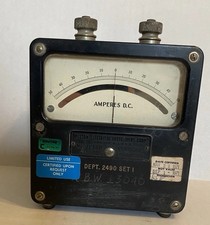 VTG Amperes DC Meters Weston Electrical Instrument Model 931 No. 7563 Boeing 70s