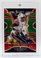 2020 Panini Select Draft Green Prizm #15 Tyler Huntley RC 5/5 Baltimore Ravens