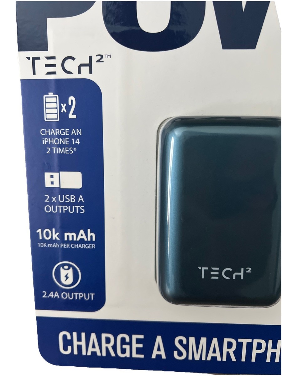 Tech Squared Nano Juice 10k mAh Portable Charger (2pk) for sale