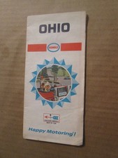 Humble Oil Highway Road Map of Ohio 1968