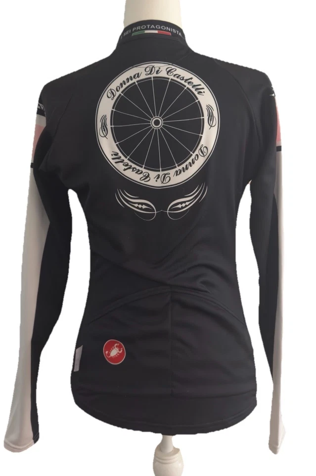 Castelli Women Long Sleeve Cycling Jersey White And PinkSize Medium - Image 2 of 4