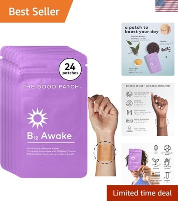 B12 Awake Patch 15mg Caffeine B12 Green Tea Extract 24 Replacement
