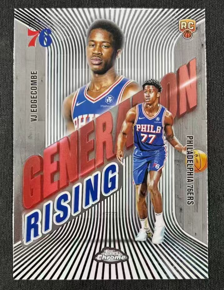 VJ Edgecombe 2025-26 Topps Chrome Basketball Generation Rising RC 76ers