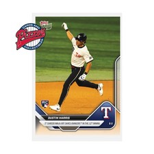 Dustin Harris RC 1st Walk-Off Rangers 2025 MLB Topps NOW Card 662 In Hand