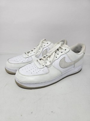 Nike Air Force 1 Low Shoes Mens Size 14 White Suede Swoosh Classic FN5832-100