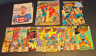 DC Comics Superman & Flash Comic Lot - Limited Collector's Edition Barn Find
