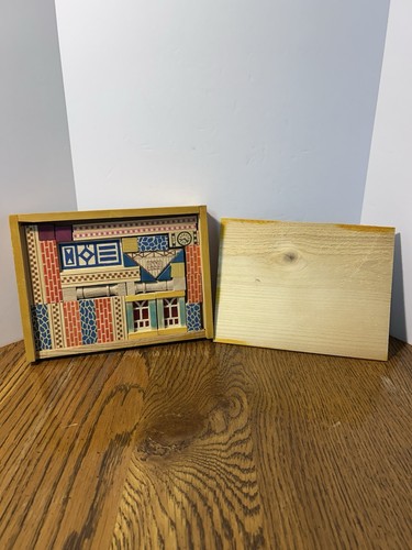 Vintage German Wood Architectural Building Blocks Set In A Wood Box Looks New - Picture 6 of 17