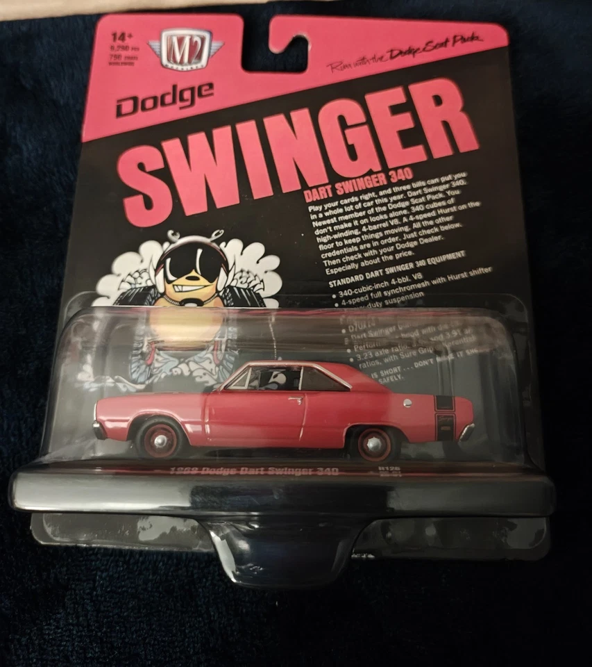 1/64th M2 Machines Auto Drivers R126 1969 Dodge Dart Swinger 340 - Image 3 of 4