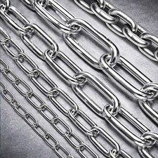 Edelstahlkette Rundstahlkette Ankerkette Stahlkette Rostfrei aus Edelstahl V4A