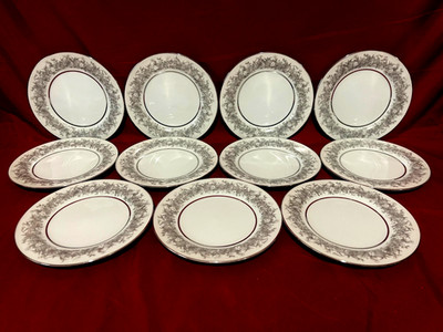 Sango Florentine Bread Plates 6 1/2'' (Set Of 11) Japan