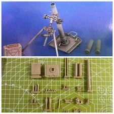 120mm Resin Model Assembly Kit German 8cm Assembly Model Kit Grey Status