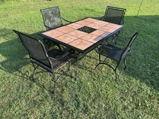 Tile Patio Table In Patio Garden Furniture Sets for sale