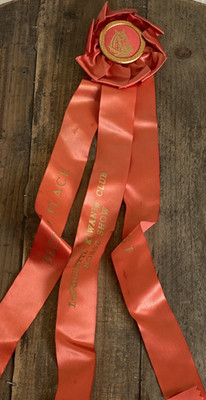 LaFollette Kiwanis Club Horse Show Rosette Ribbon Award Equestrian Red 1971