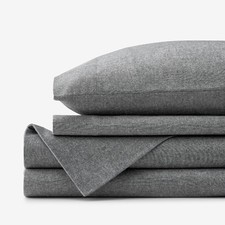 Bromley Premium Ultra-Cozy Flannel Bed Sheet Set - Smoke, Twin...
