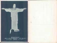 Christ the Redeemer statue at night Rio de Janeiro LM Famous Places Architecture