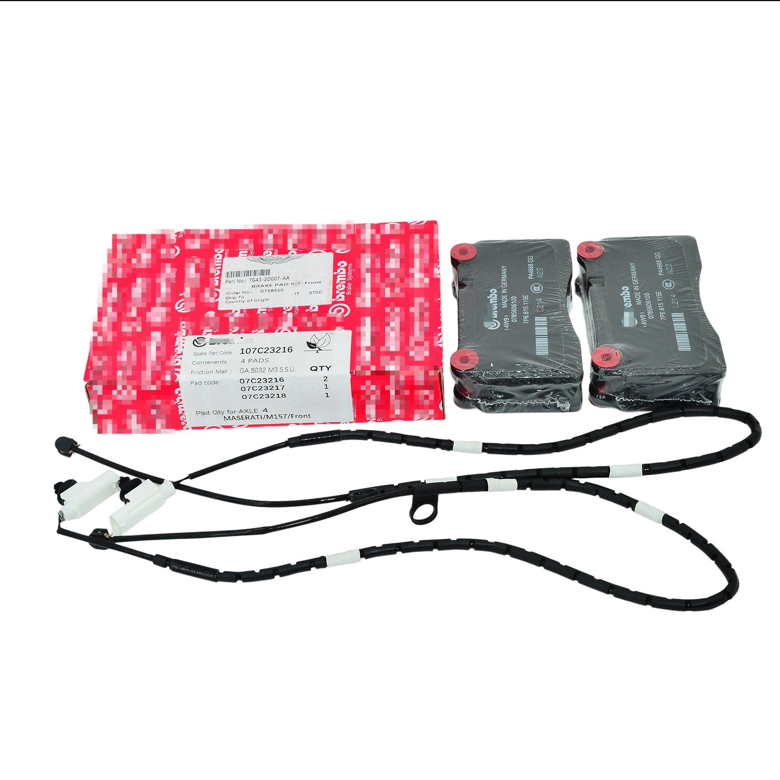 Aston Martin DB9 2004-2012 Front Brake pad kits Set P/N 7G432D007AA