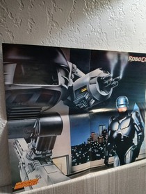 Mapa desplegable RoboCop y Faxanadu - P&oacute;ster insertado promocional Nintendo Power NES