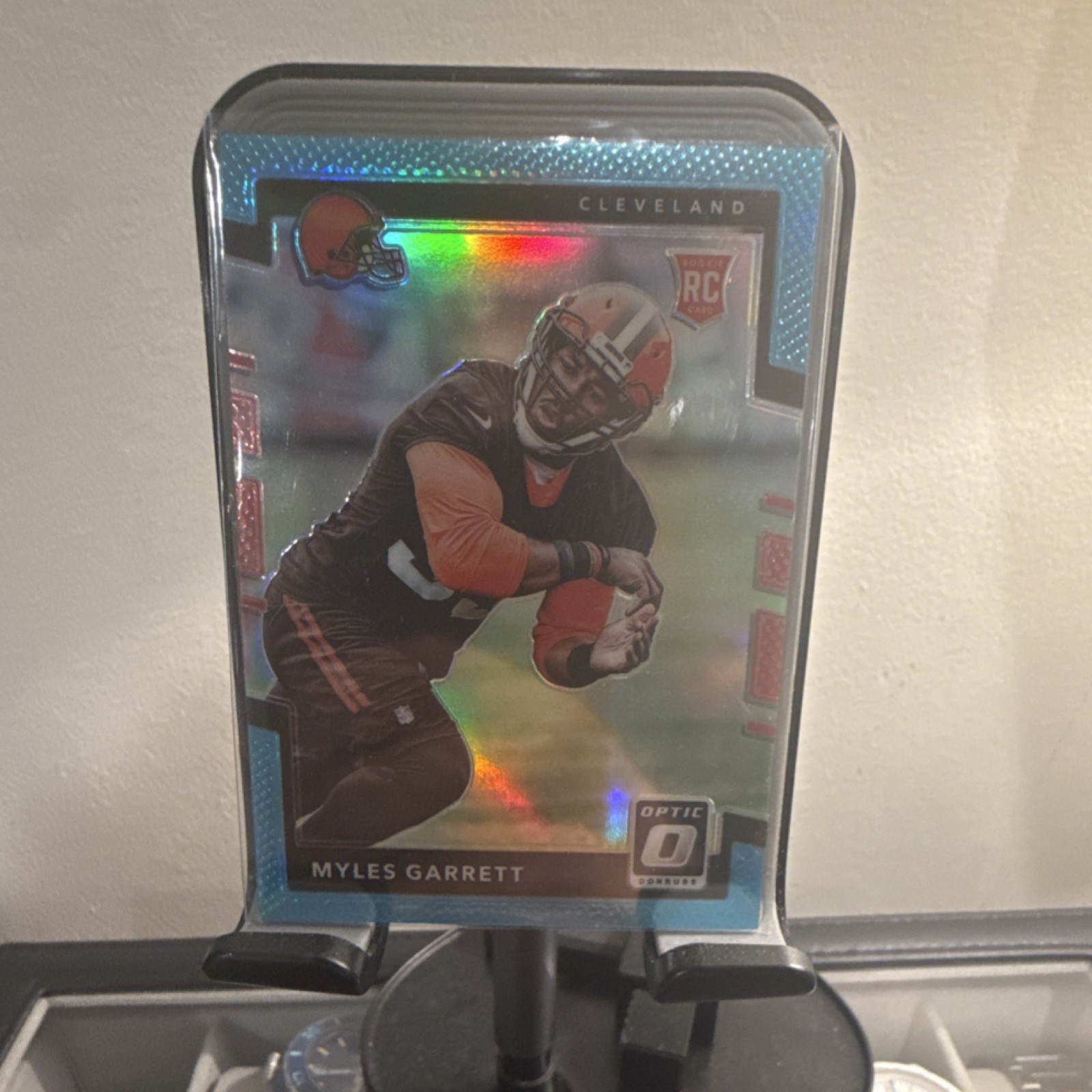 Panini 2017 Donruss Optic Myles Garrett Rookie Aqua Prizm #106 /299 Browns