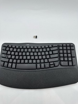 Logitech Wave Keys Wireless Ergonomic Keyboard Bluetooth Logi Bolt Graphite (2)