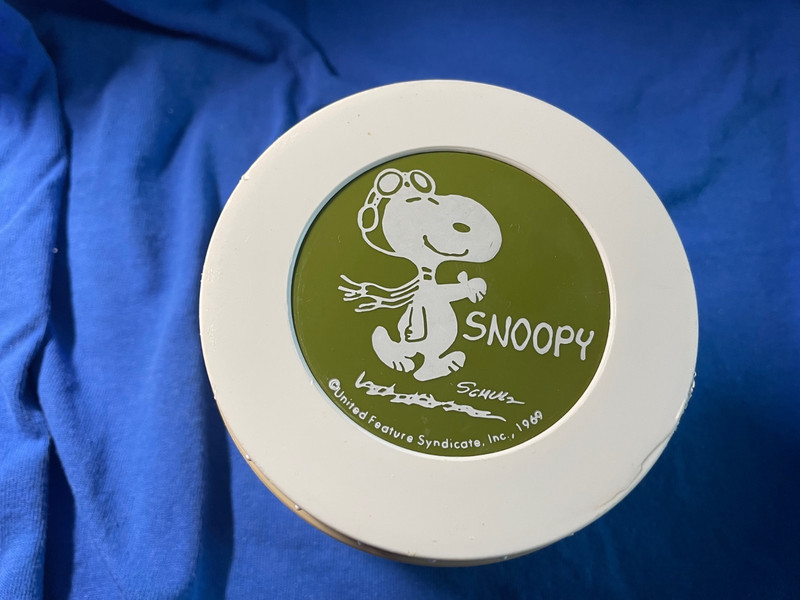Vintage Snoopy Thermos Insulated Jar 1969 Peanuts Flying Ace Model 1155