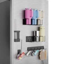 Magnetic Cup Holder Set - Universal Organizer Fits Stanley 20/30/40oz & All C...