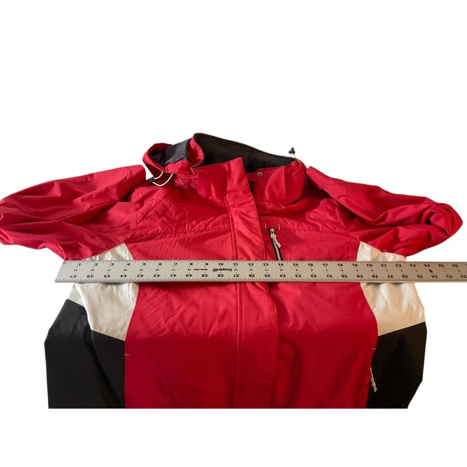 Free Country Radiance Men's Large Red Jacket Pockets Full Zip Outdoor Hooded Ski - Image 4 of 4