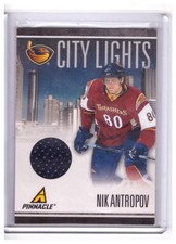 Nik Antropov 2010-11 Panini Pinnacle City Lights Material Jersey Card #18 /499