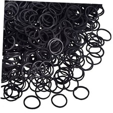 1000 Mini Bands Soft Elastic Bands for Kid Hair 1000 Count Pack of 1 Black
