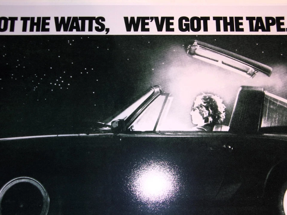 Maxell Tape "Porsche 911" Póster 1989 - 19" x 13" Cassette 80's Pic, XLIIs Foto 2 de 4