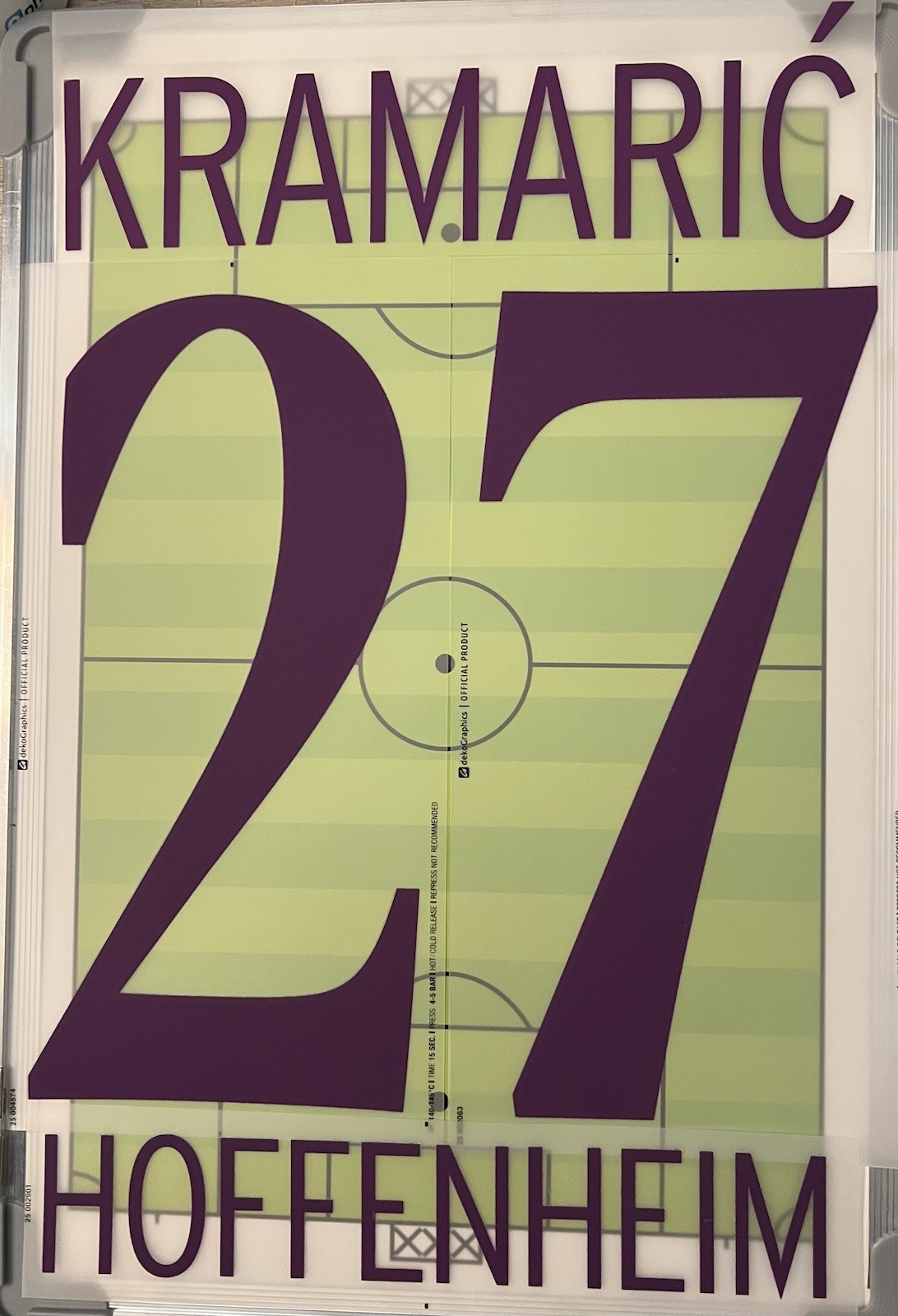 Flocage Kramaric 27 Hoffenheim Away 2025/2026 pour Maillot Extérieur Blanc