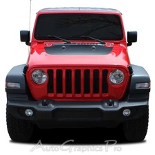 For 2020-2026 Jeep Gladiator Vinyl Graphics SPORT HOOD Decals Hood Stripes Kit